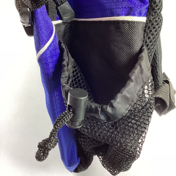 Starter Backpack Zip Multipocket Black Blue ID Tag - Picture 10 of 13